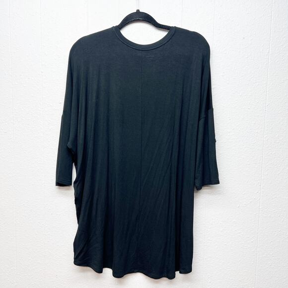 Express Womens Top XL Relaxed Tee Soft Stretch Long Length Workwear Casual Flowy - Picture 6 of 9